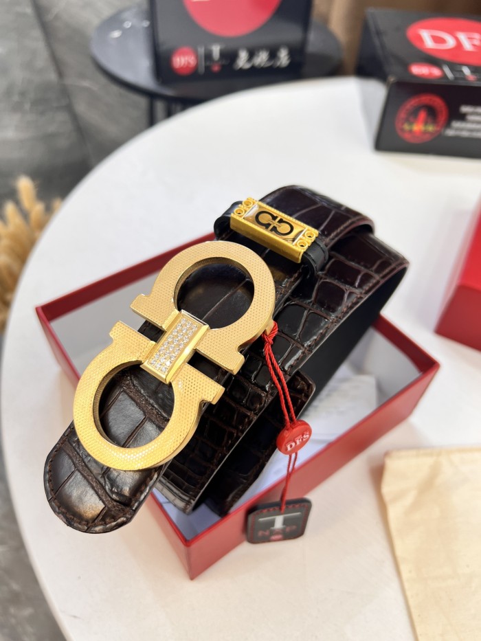 Streetwear Belt Ferragamo 321597 size:3.5cm