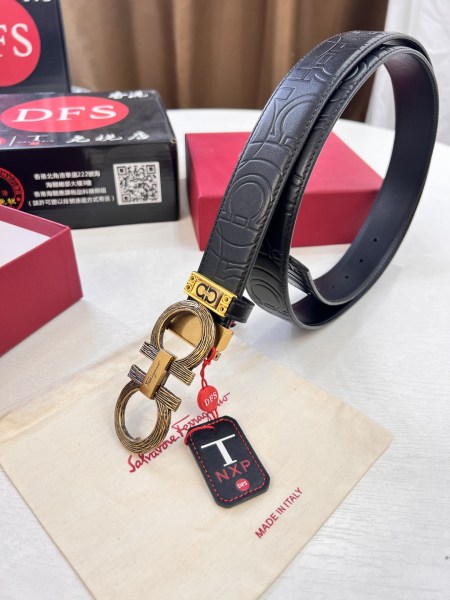 Streetwear Belt Ferragamo 321527 size:3.5cm