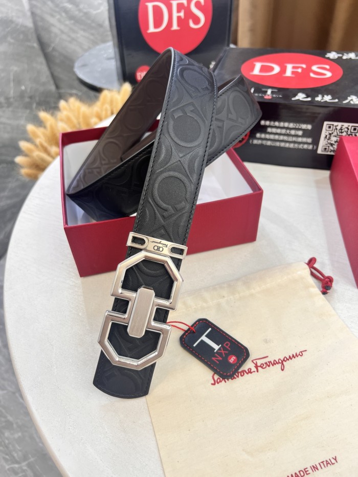 Streetwear Belt Ferragamo 321537 size:3.5cm