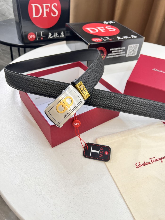 Streetwear Belt Ferragamo 321547 size:3.5cm