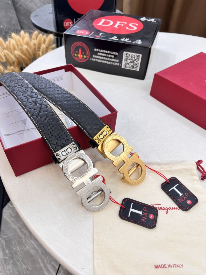 Streetwear Belt Ferragamo 321542 size:3.5cm