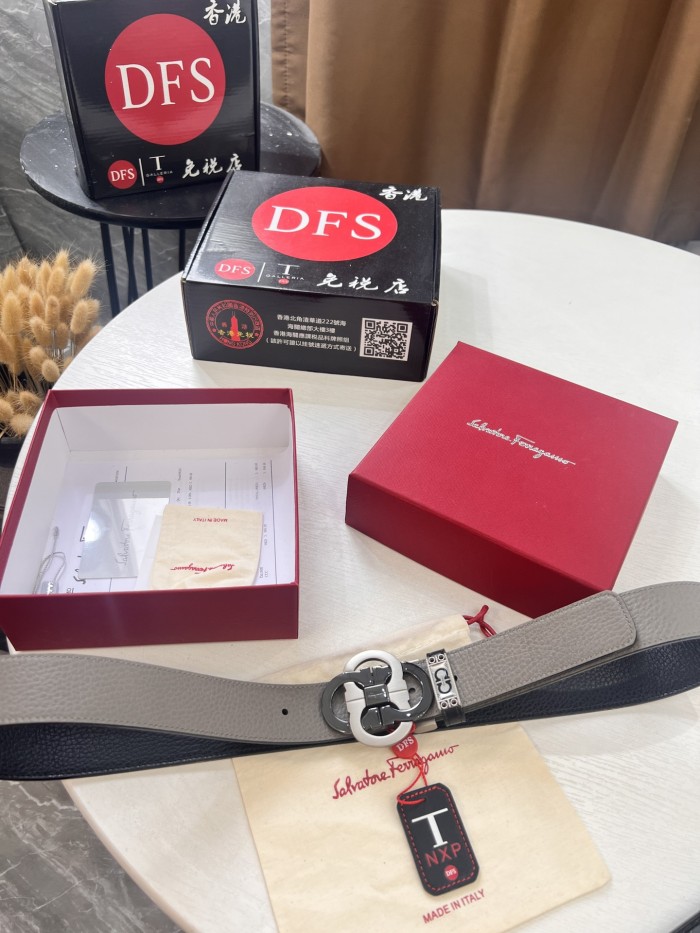 Streetwear Belt Ferragamo 321474 size:3.5cm