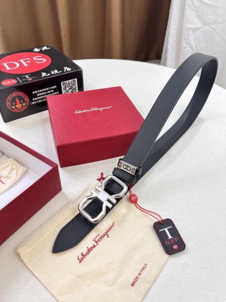 Streetwear Belt Ferragamo 321440 size:3.5cm