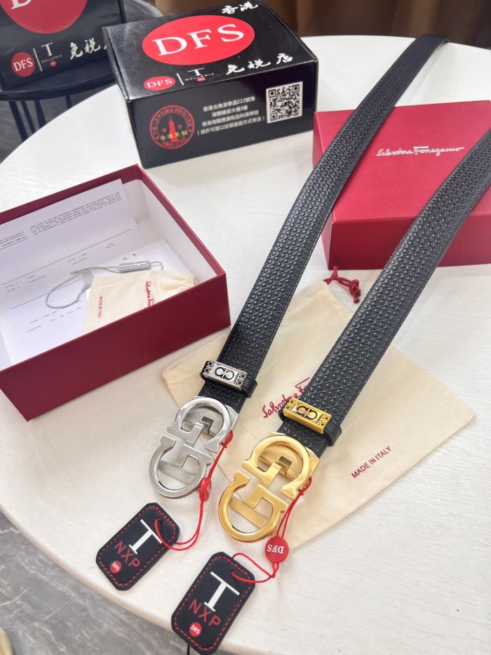 Streetwear Belt Ferragamo 321427 size:3.5cm