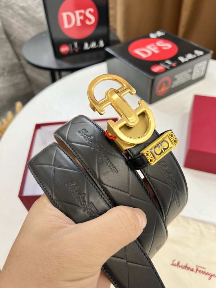 Streetwear Belt Ferragamo 321417 size:3.5cm