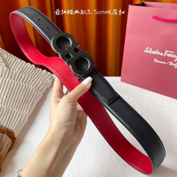 Streetwear Belt Ferragamo 321449 size:3.5cm