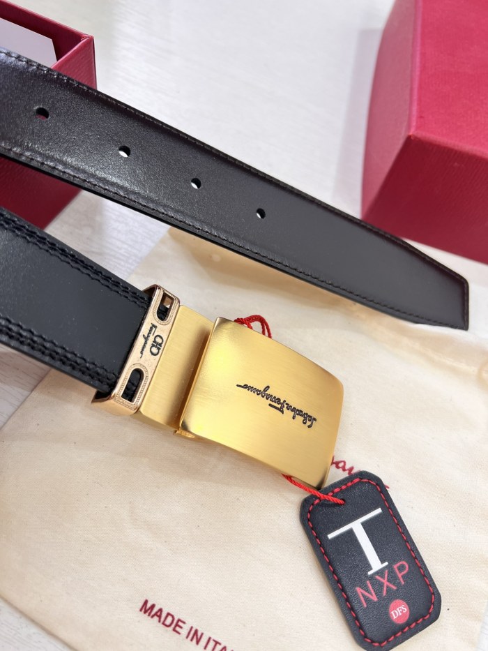 Streetwear Belt Ferragamo 321585 size:3.5cm