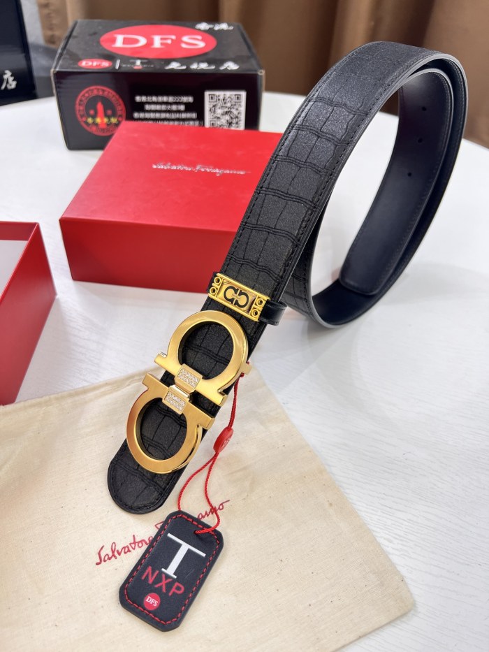 Streetwear Belt Ferragamo 321406 size:3.5cm