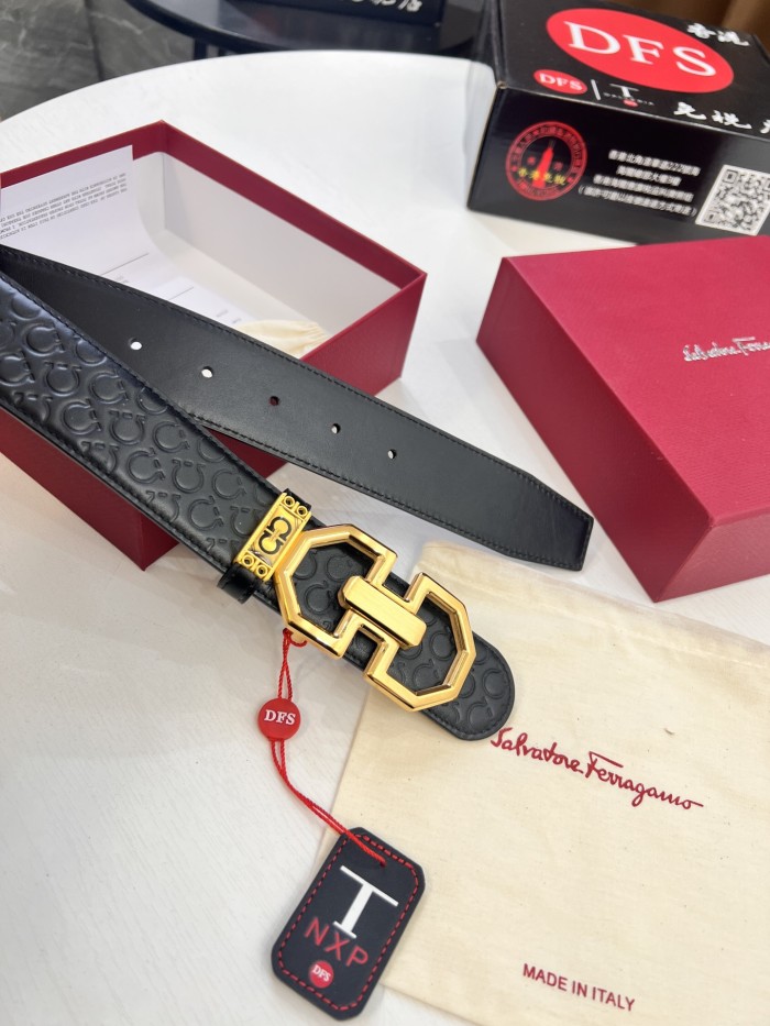 Streetwear Belt Ferragamo 321229 size:3.5cm