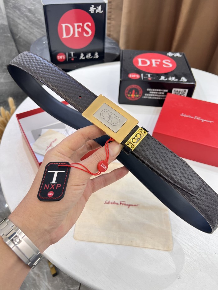 Streetwear Belt Ferragamo 321252 size:3.5cm