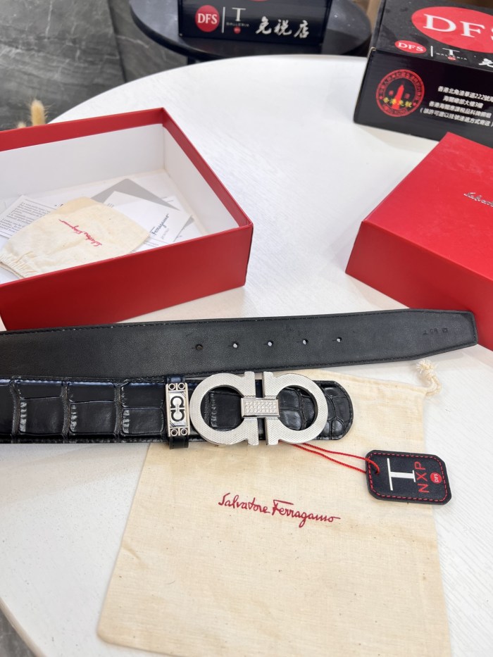 Streetwear Belt Ferragamo 321596 size:3.5cm