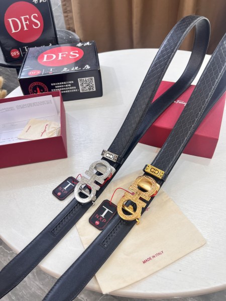Streetwear Belt Ferragamo 321462 size:3.5cm