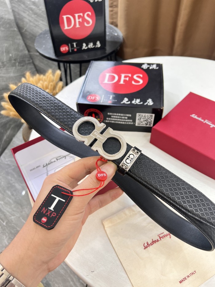 Streetwear Belt Ferragamo 321605 size:3.5cm