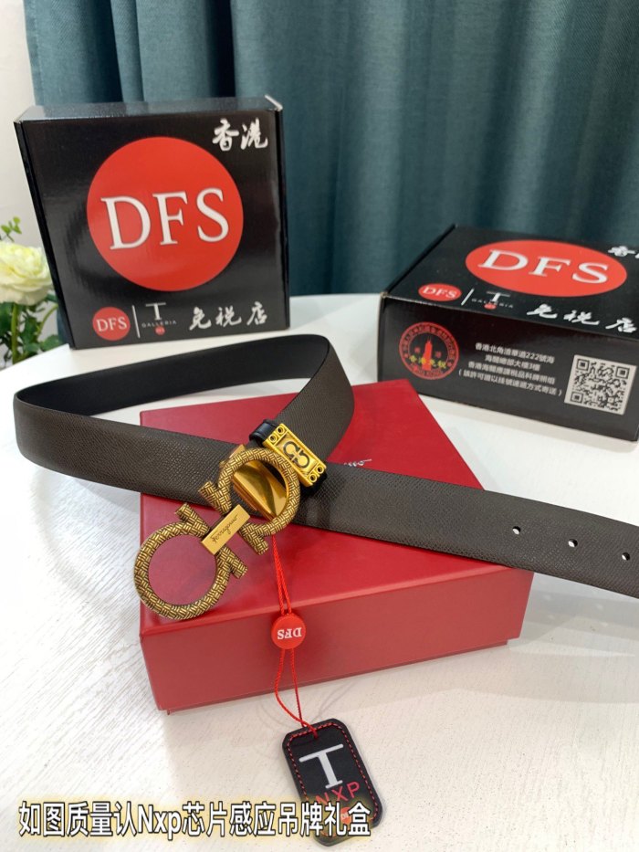 Streetwear Belt Ferragamo 321482 size:3.5cm