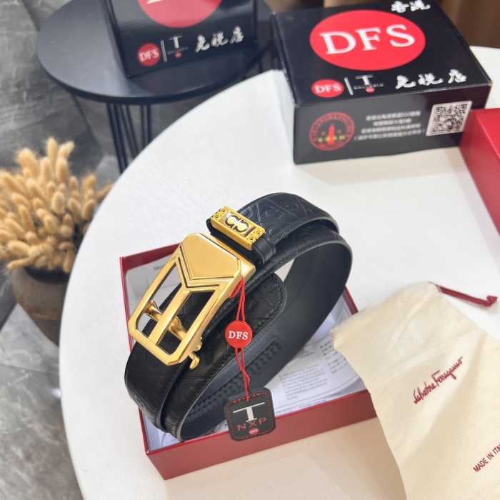 Streetwear Belt Ferragamo 321366 size:3.5cm