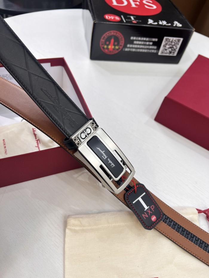 Streetwear Belt Ferragamo 321552 size:3.5cm