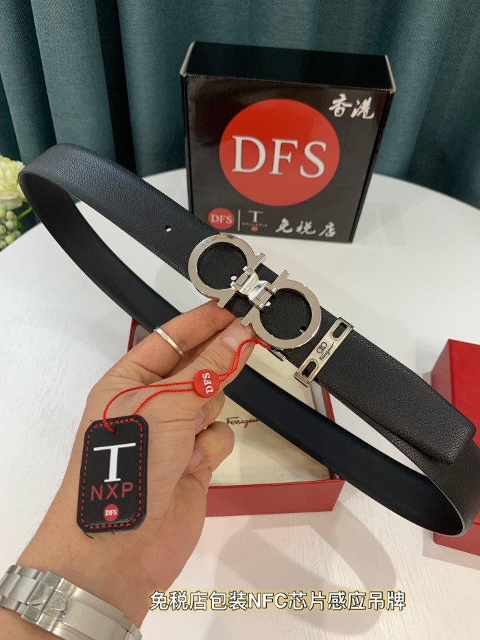 Streetwear Belt Ferragamo 321306 size:3.5cm