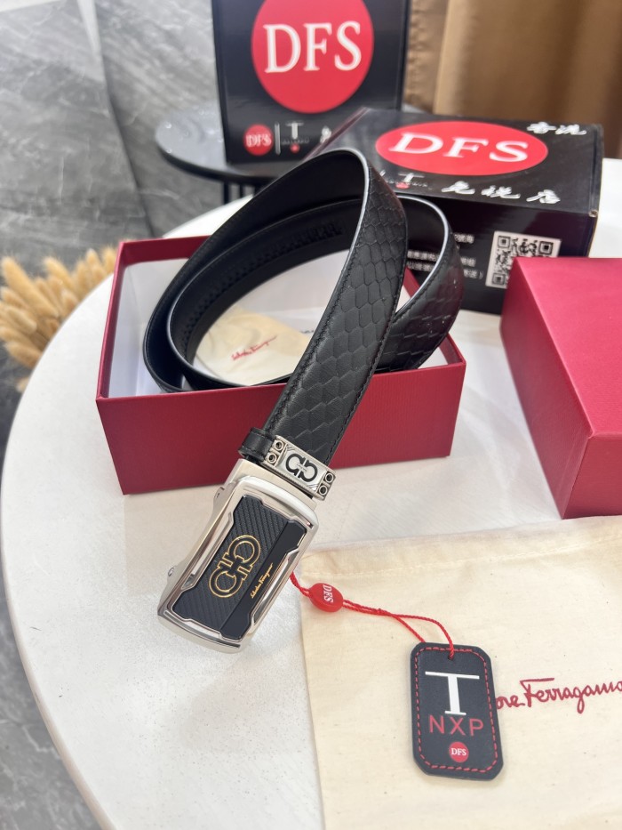 Streetwear Belt Ferragamo 321361 size:3.5cm
