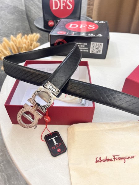 Streetwear Belt Ferragamo 321462 size:3.5cm