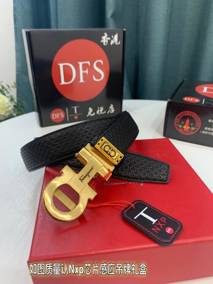 Streetwear Belt Ferragamo 321376 size:3.5cm
