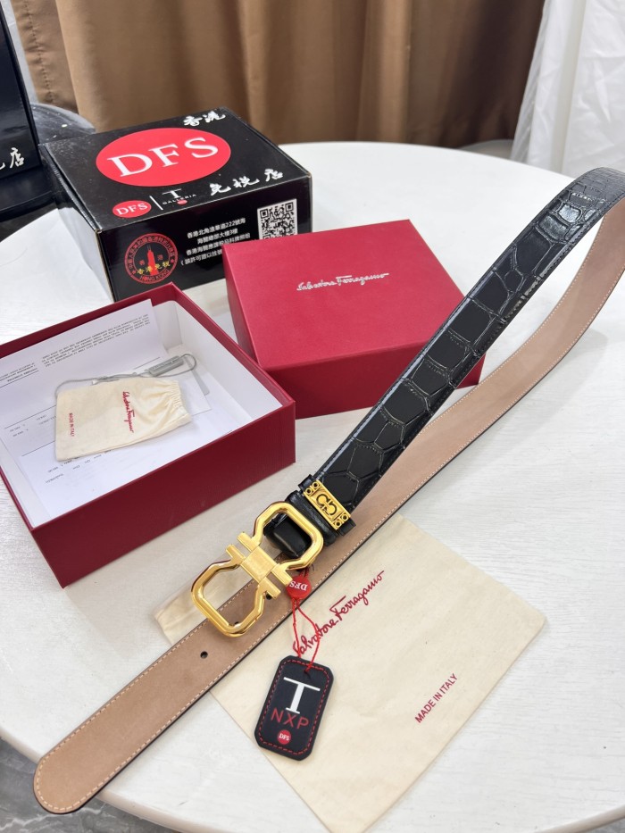 Streetwear Belt Ferragamo 321441 size:3.5cm