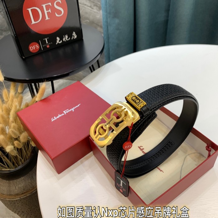 Streetwear Belt Ferragamo 321399 size:3.5cm