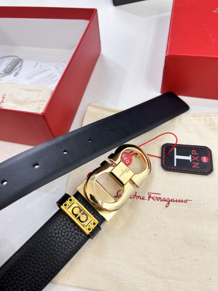 Streetwear Belt Ferragamo 321237 size:3.5cm