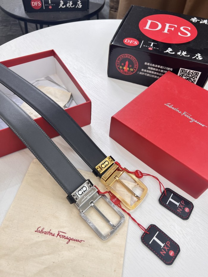Streetwear Belt Ferragamo 321384 size:3.5cm
