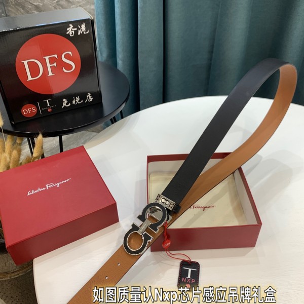 Streetwear Belt Ferragamo 321310 size:3.5cm