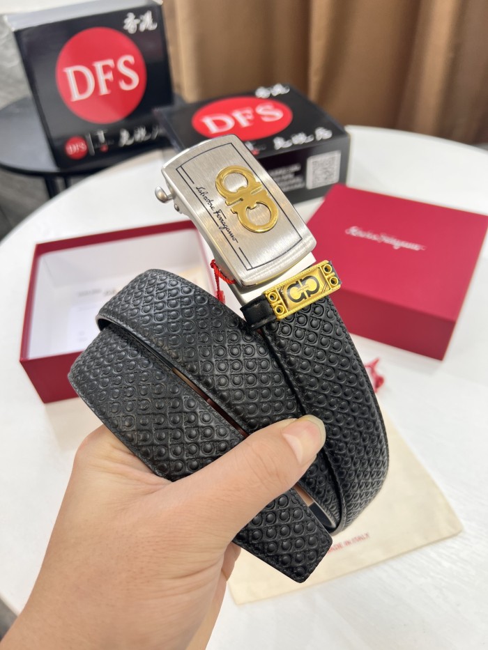 Streetwear Belt Ferragamo 321547 size:3.5cm