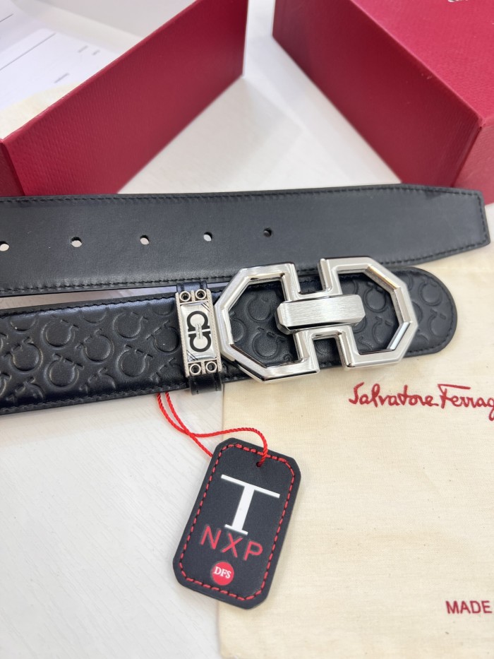 Streetwear Belt Ferragamo 321228 size:3.5cm
