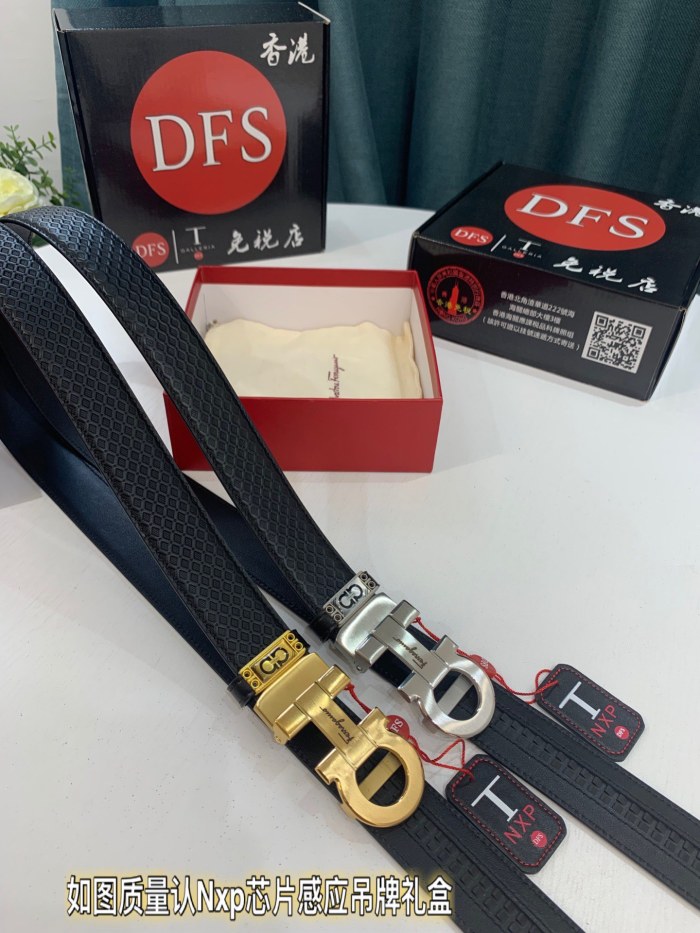 Streetwear Belt Ferragamo 321377 size:3.5cm