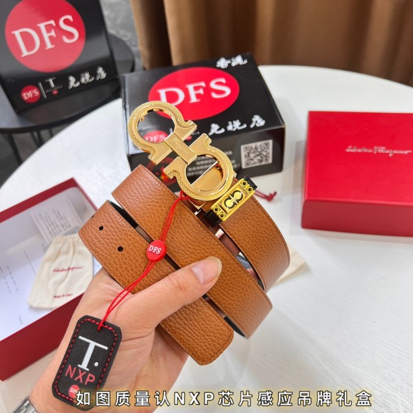Streetwear Belt Ferragamo 321372 size:3.5cm