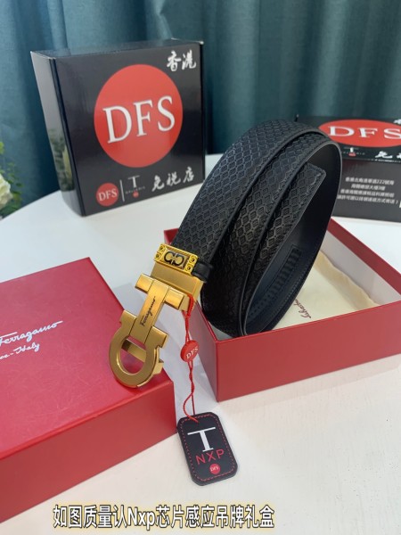 Streetwear Belt Ferragamo 321376 size:3.5cm