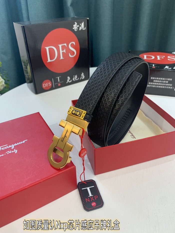 Streetwear Belt Ferragamo 321376 size:3.5cm