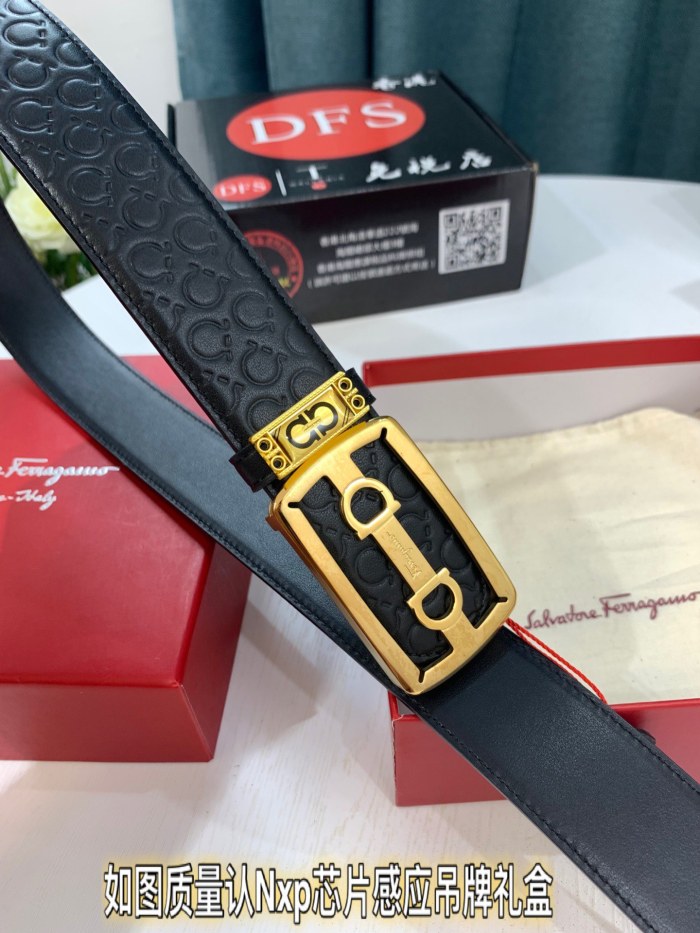 Streetwear Belt Ferragamo 321174 size:3.5cm