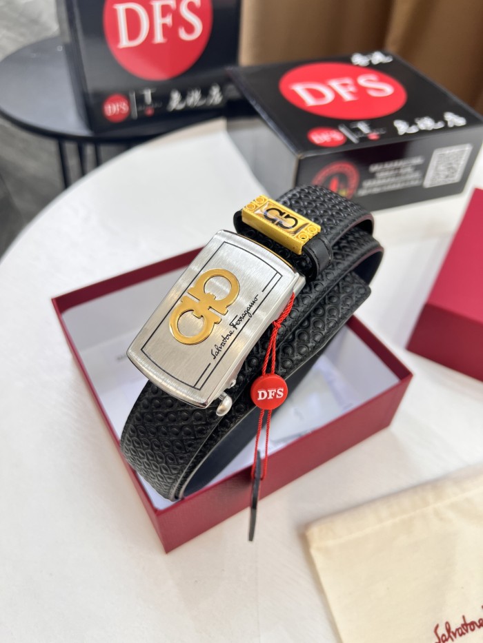 Streetwear Belt Ferragamo 321547 size:3.5cm