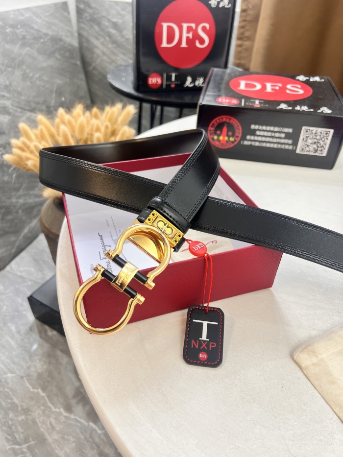 Streetwear Belt Ferragamo 321468 size:3.5cm