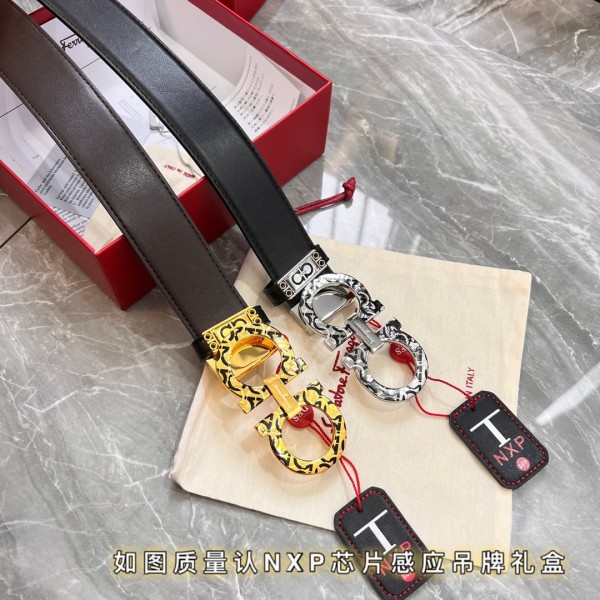 Streetwear Belt Ferragamo 321035 size:3.5cm