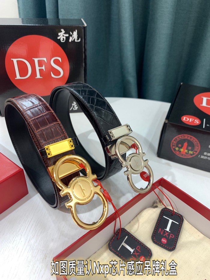 Streetwear Belt Ferragamo 321104 size:3.5cm