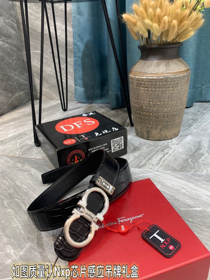 Streetwear Belt Ferragamo 321087 size:3.5cm