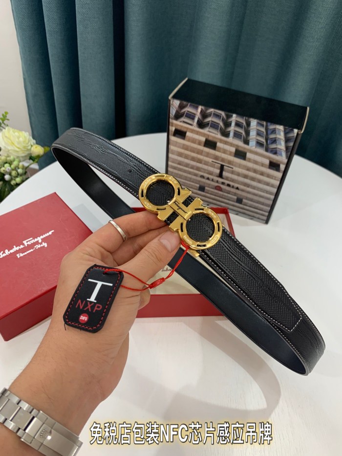 Streetwear Belt Ferragamo 321131 size:3.5cm