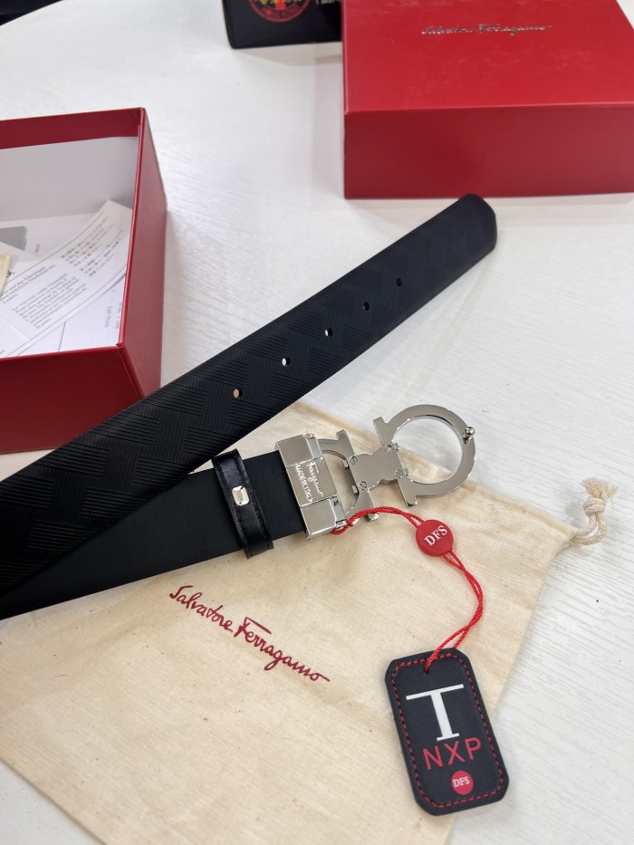Streetwear Belt Ferragamo 320986 size:3.5cm