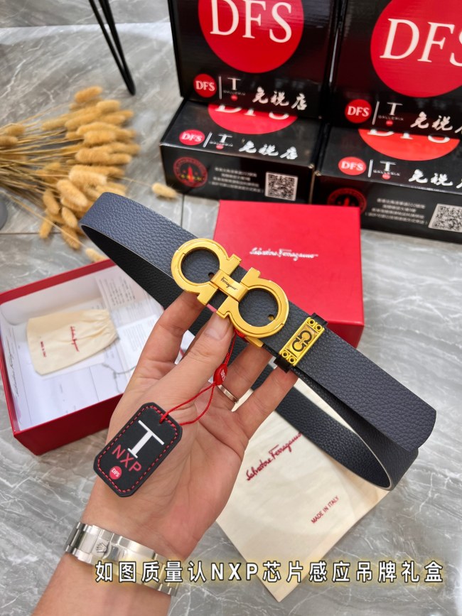 Streetwear Belt Ferragamo 321051 size:3.5cm