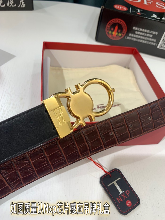 Streetwear Belt Ferragamo 321104 size:3.5cm