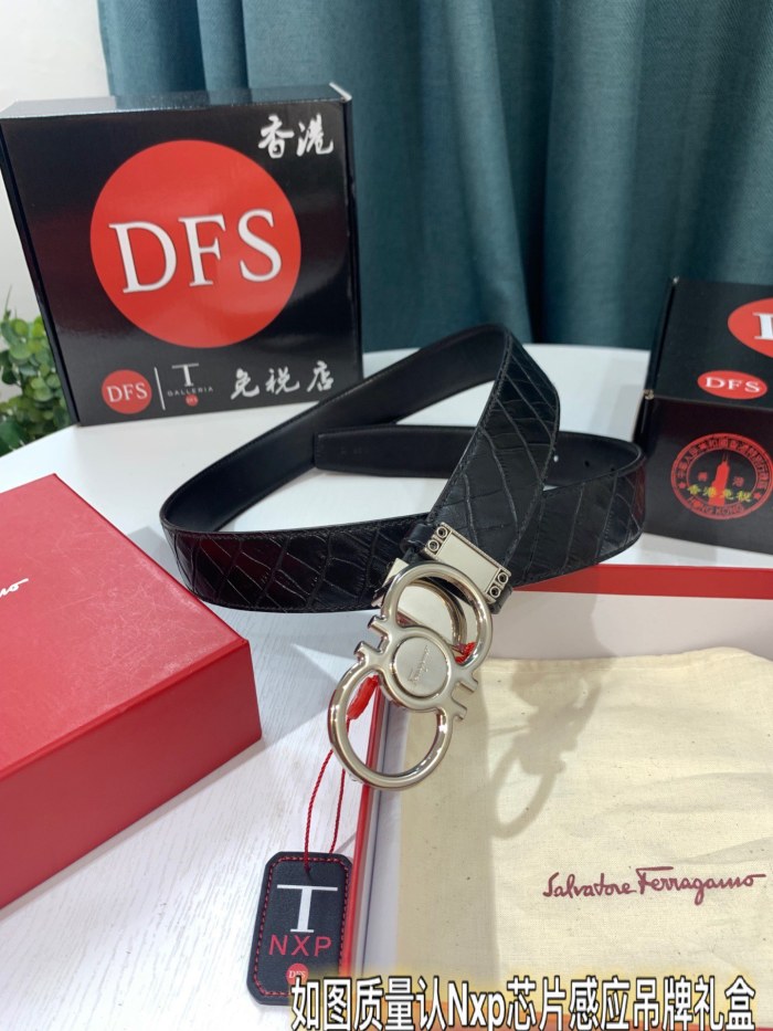 Streetwear Belt Ferragamo 321105 size:3.5cm