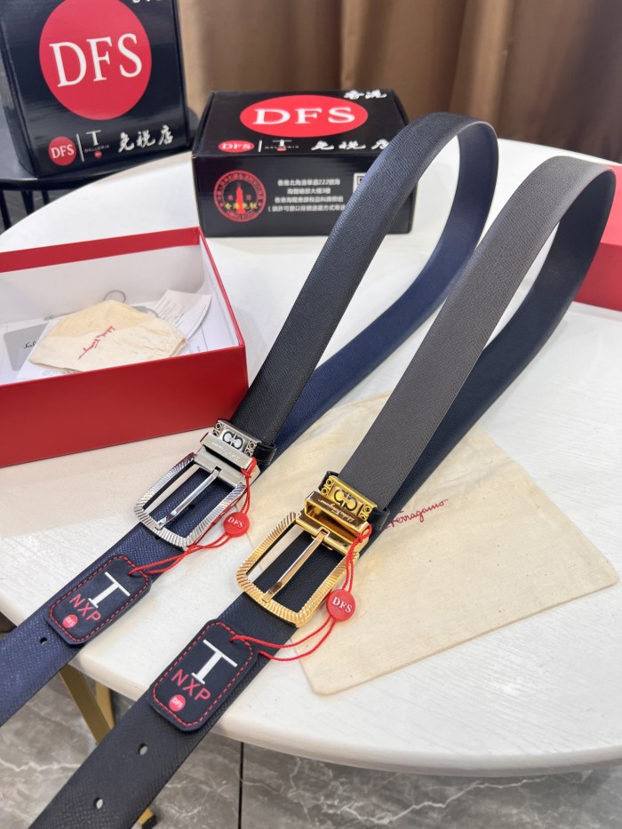 Streetwear Belt Ferragamo 321010 size:3.5cm