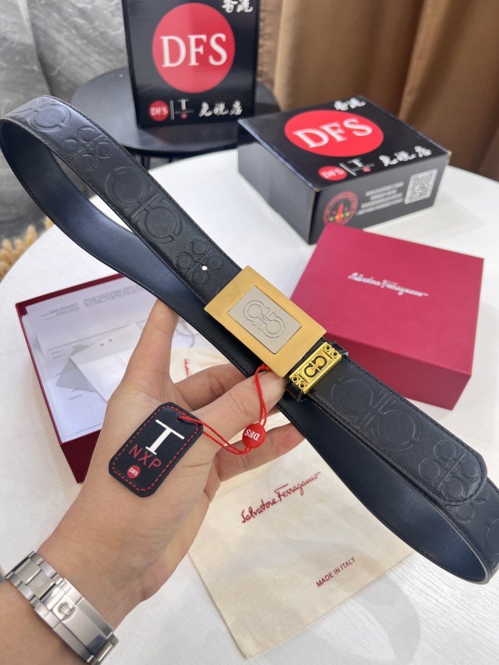 Streetwear Belt Ferragamo 320933 size:3.5cm