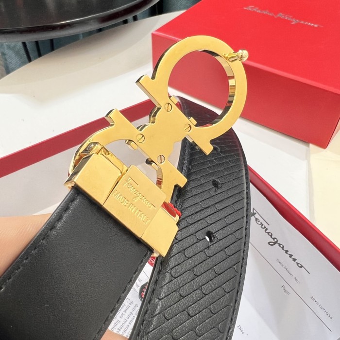 Streetwear Belt Ferragamo 320960 size:3.5cm