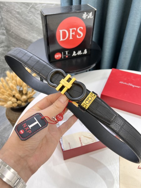 Streetwear Belt Ferragamo 321069 size:3.5cm